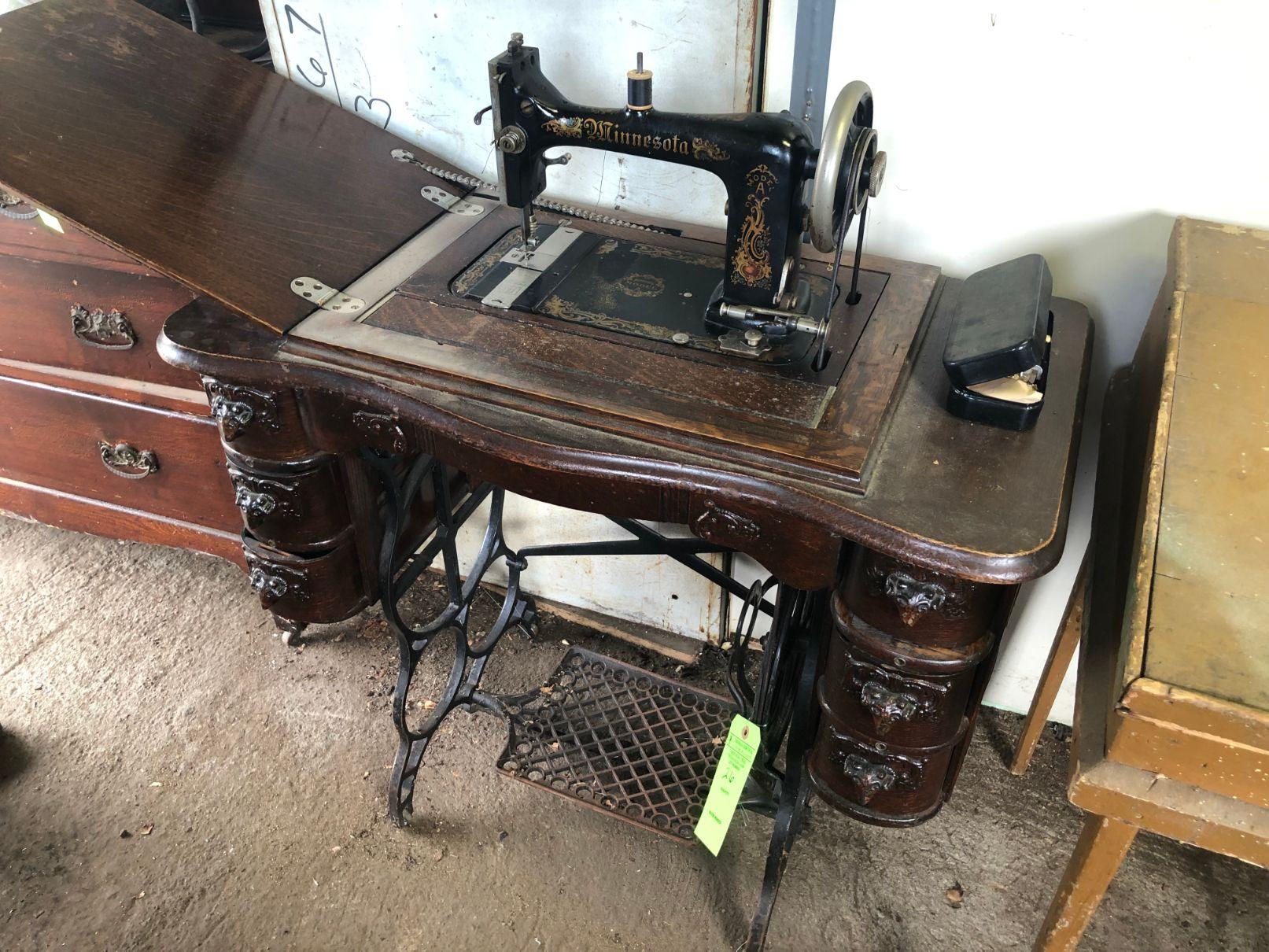 Vintage Treadle Sewing Machine