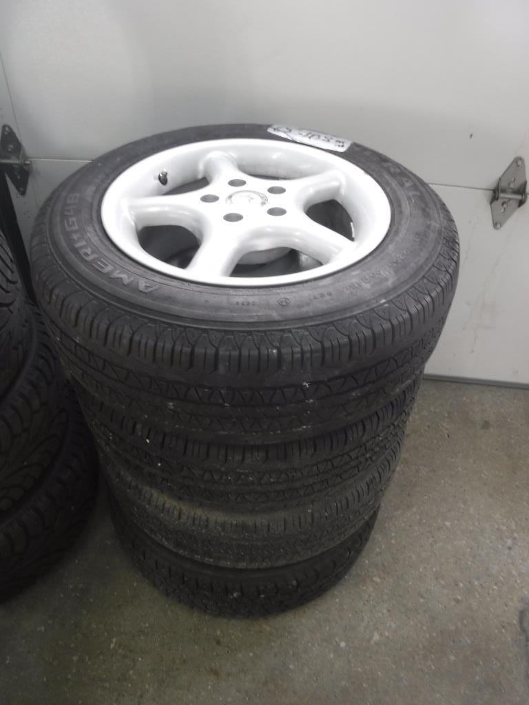 Aluminum rims and tires Unknown