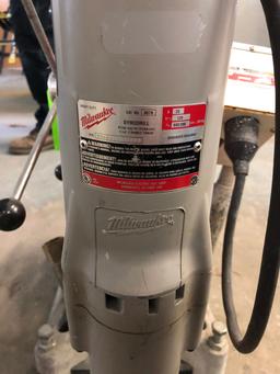 Milwaukee 4079 Core Drill w/ Stand & Vacuum Pump