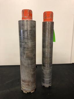 (2) Diamond Core Bits