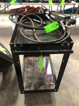 2-Tier Steel Rolling Cart