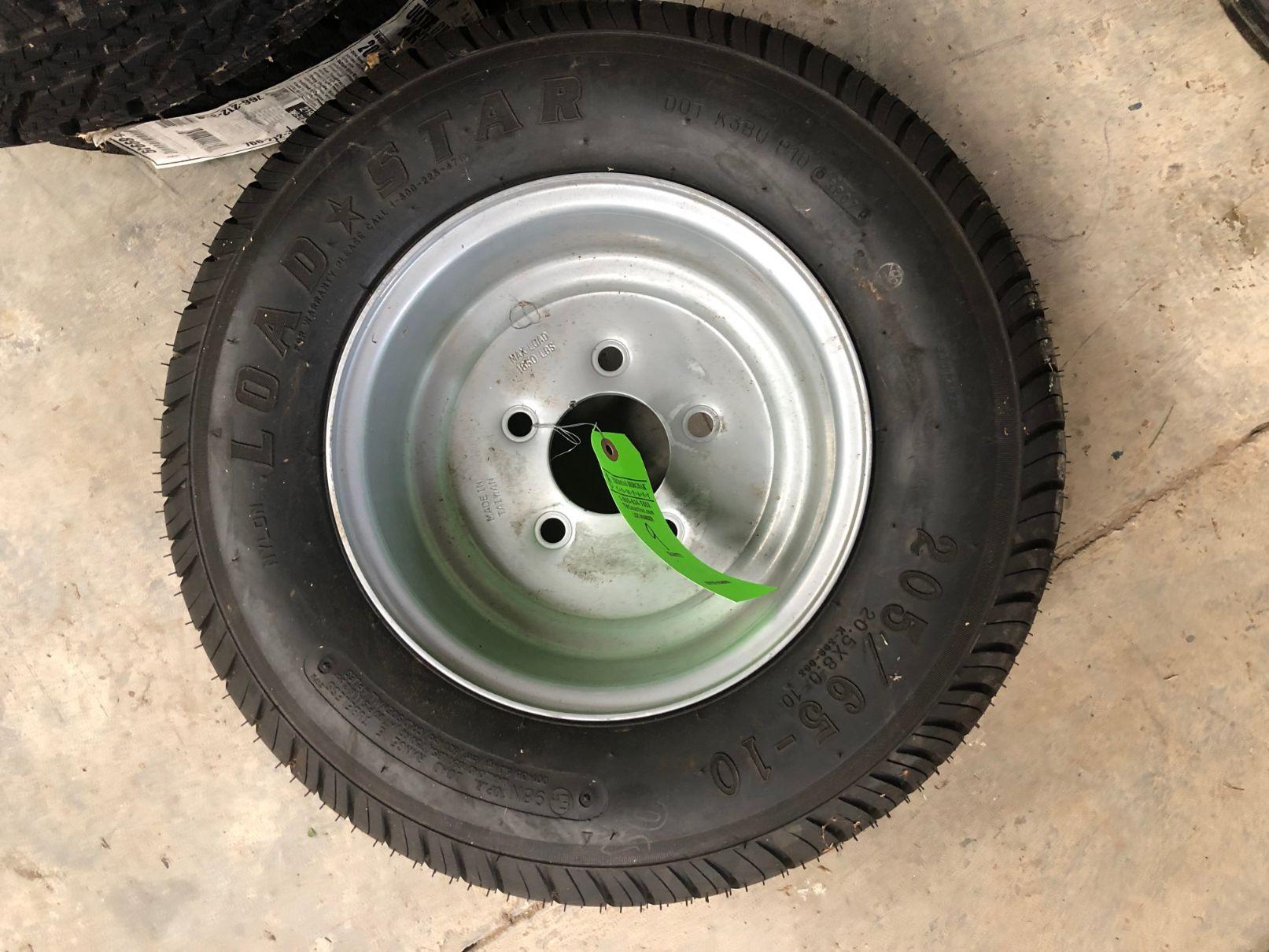 Loadstar 205/65-10 Tire On Rim