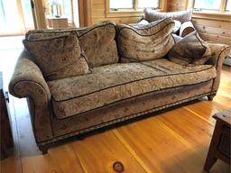 Sofa w/ Paisley Upholstery
