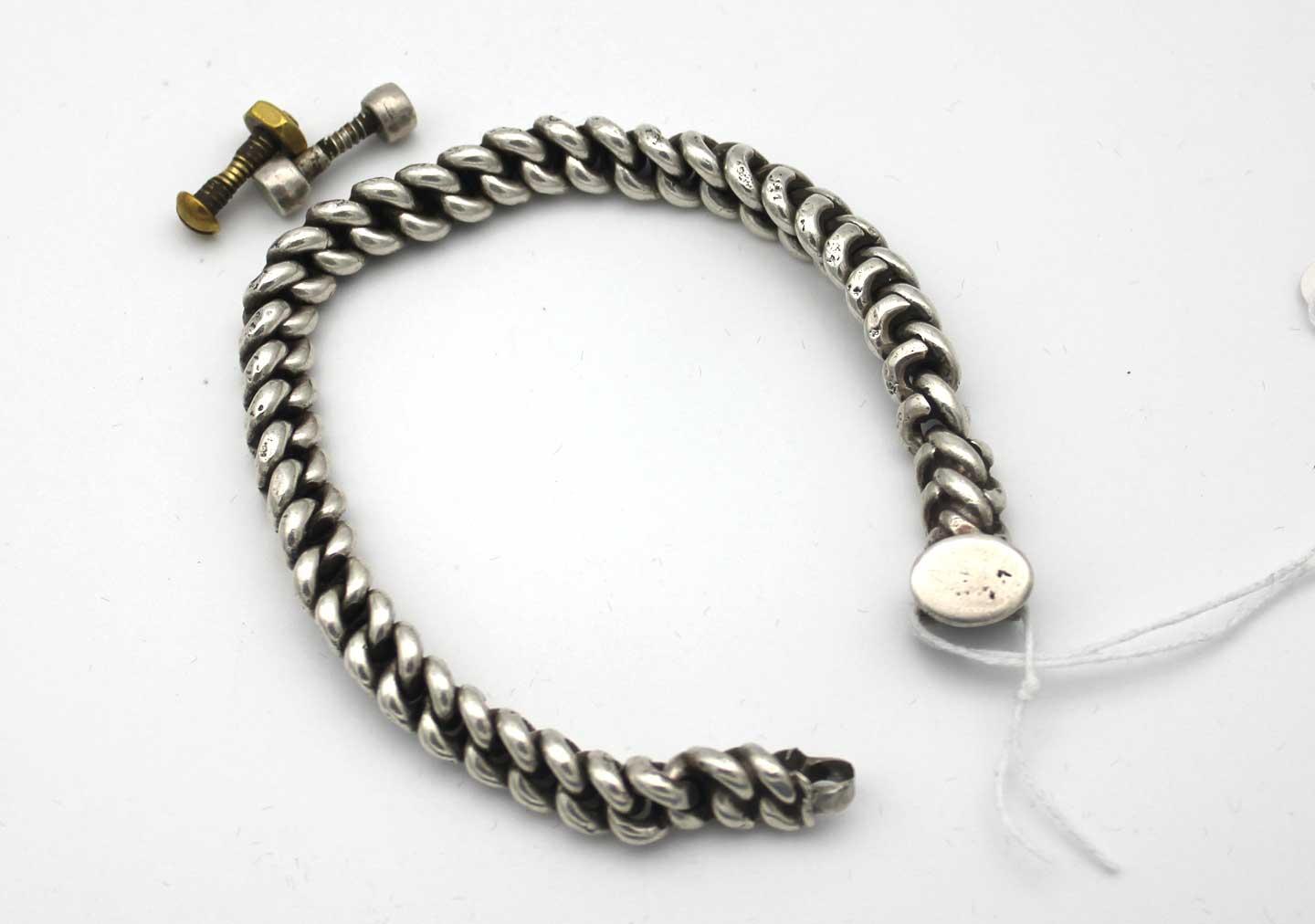 Heavy Sterling Silver Link Bracelet