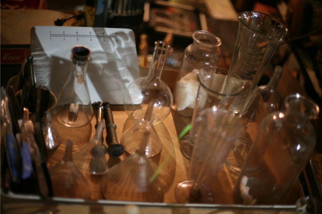 Asst. Vintage Pharmacy Beakers; Funnels & Measures