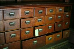 Antique 34-Drawer Pharmacy Cabinet