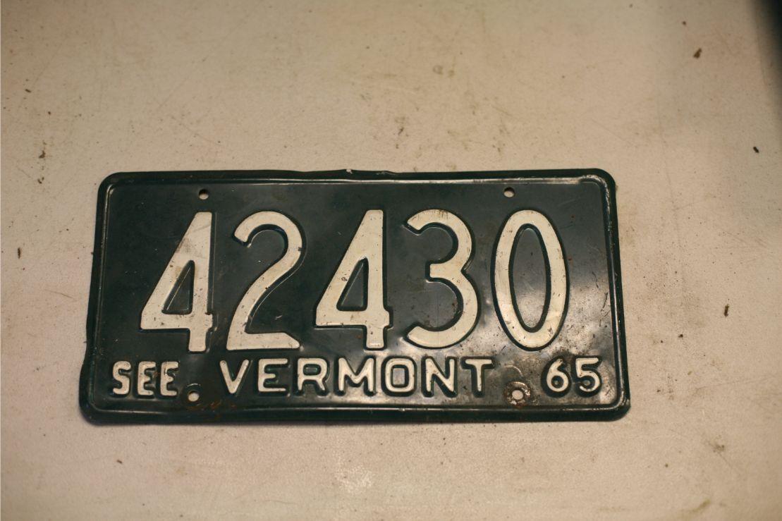 (2) Pairs Of Vermont License Plates