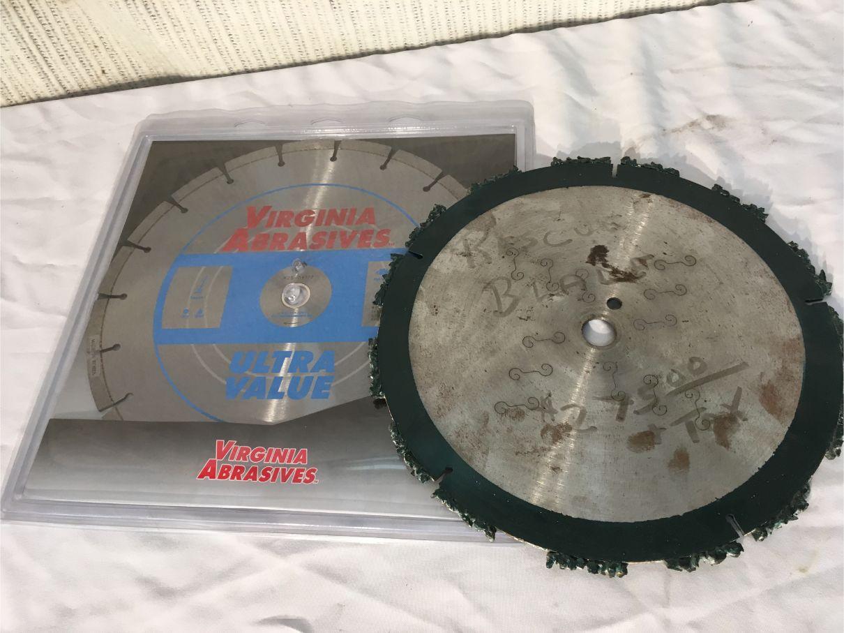 (2) 14" Abrasive Saw Blades