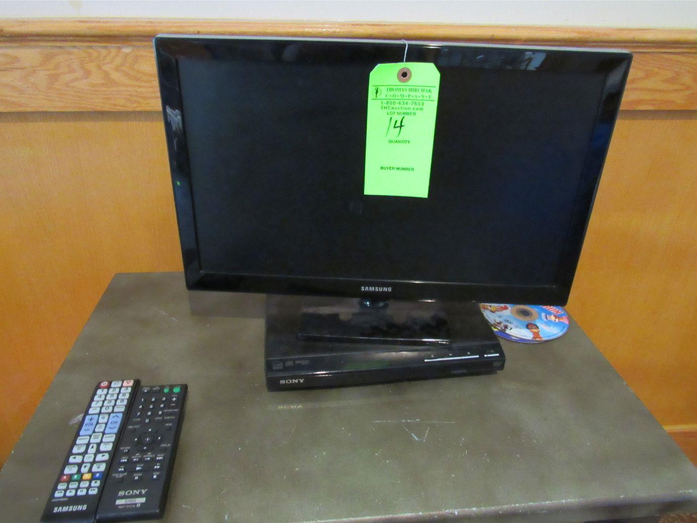 Samsung 18" Flat Screen TV W/ DVD Player