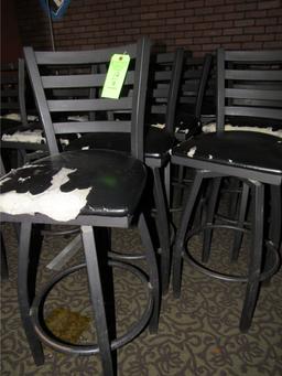 (11) Vinyl & Steel  Swivel Chairs