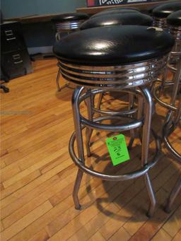 (5) 30" Vinyl & Steel Bar Stools