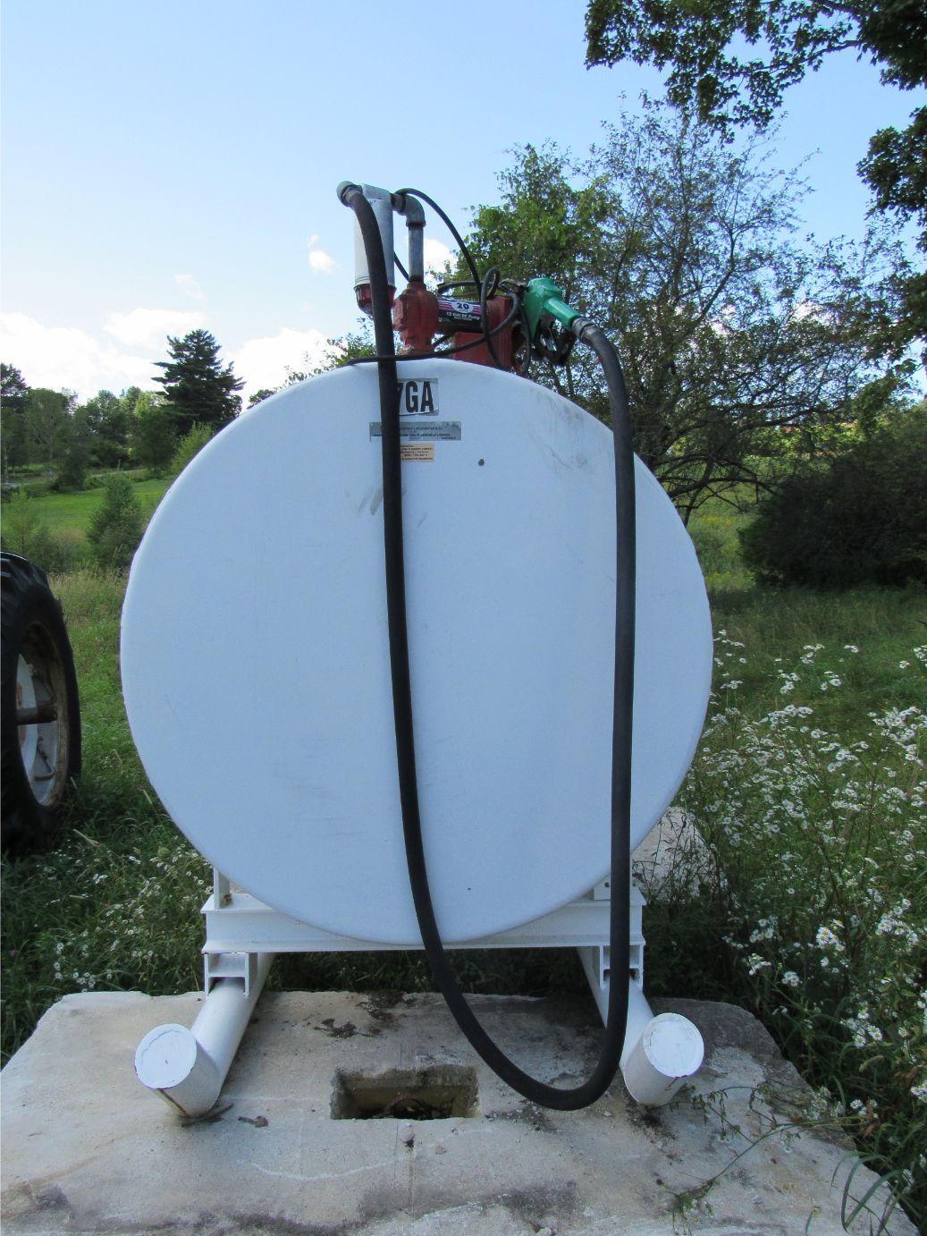 500 Gallon Skid Fuel Tank W/20 GPM Electric Pump