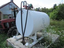 500 Gallon Skid Fuel Tank W/20 GPM Electric Pump