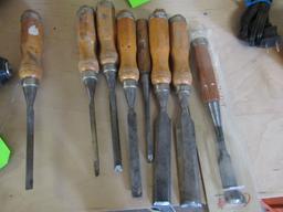 (8) Asst. Wood Gouges & Chisels