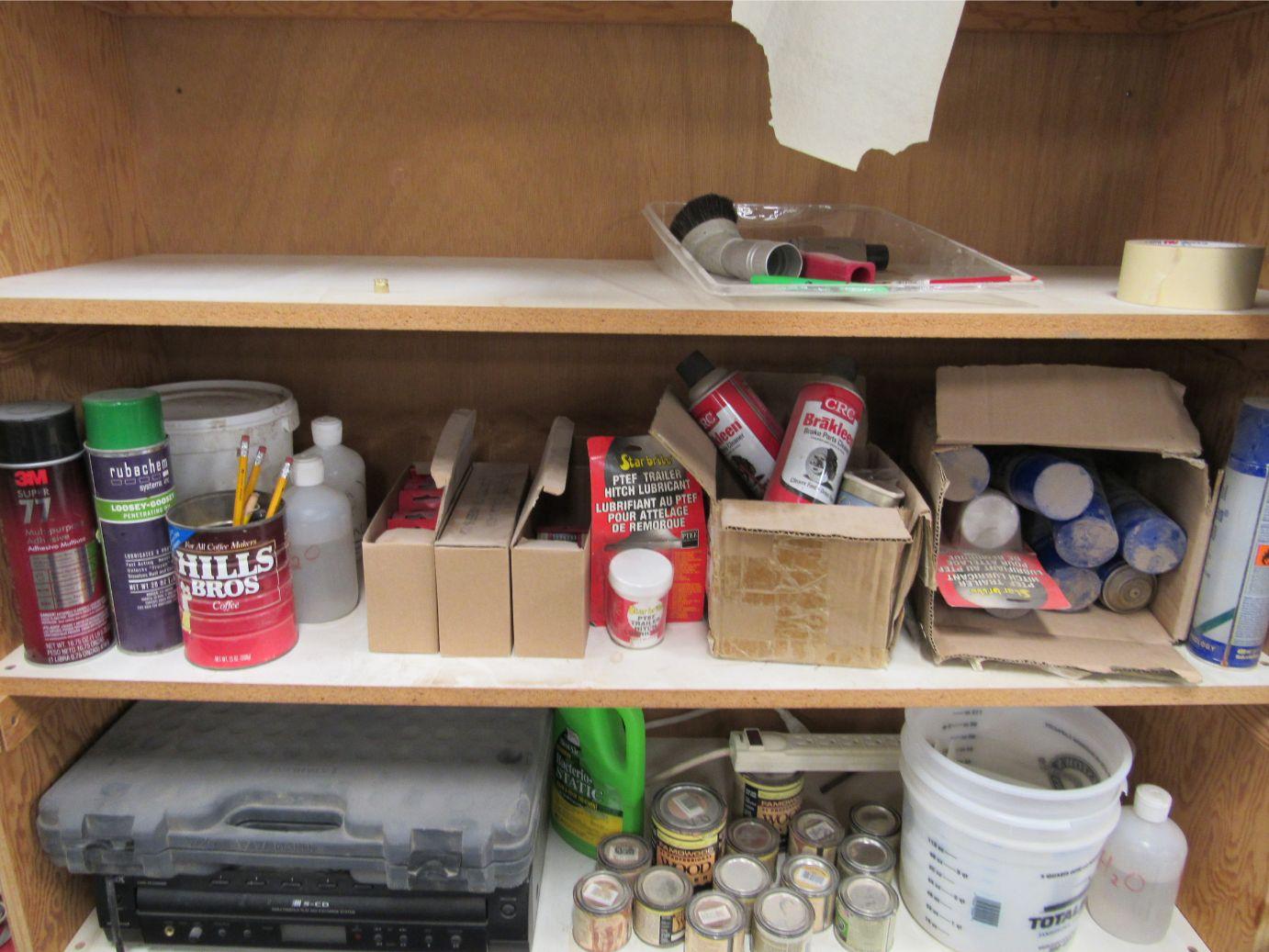 Asst. Hand Tools and Shelf Contents