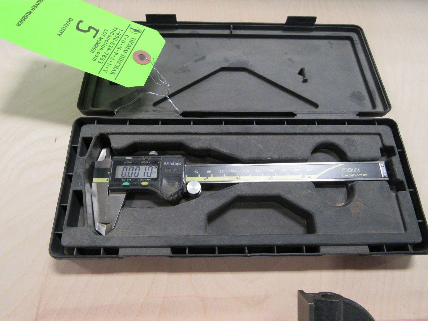 Mitutoyo 6" Digital Caliper & Starrett Combo Square