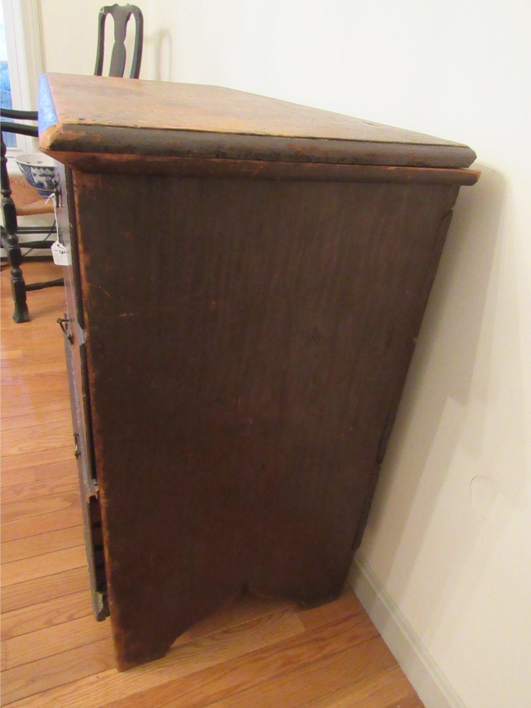 Antique Lift Top Blanket Box over Drawer