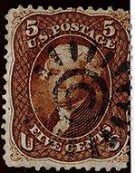 (4) 1861-66 US Stamps