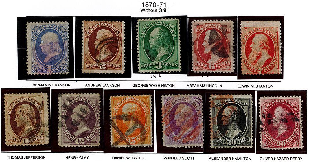 (11) 1870-71 US Stamps