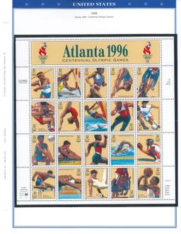 Binder of USA Stamps (1996-2000)