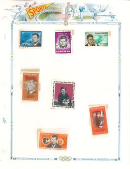 Binder of Sports Related Stamps