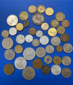 (42+/-) Foreign Coins