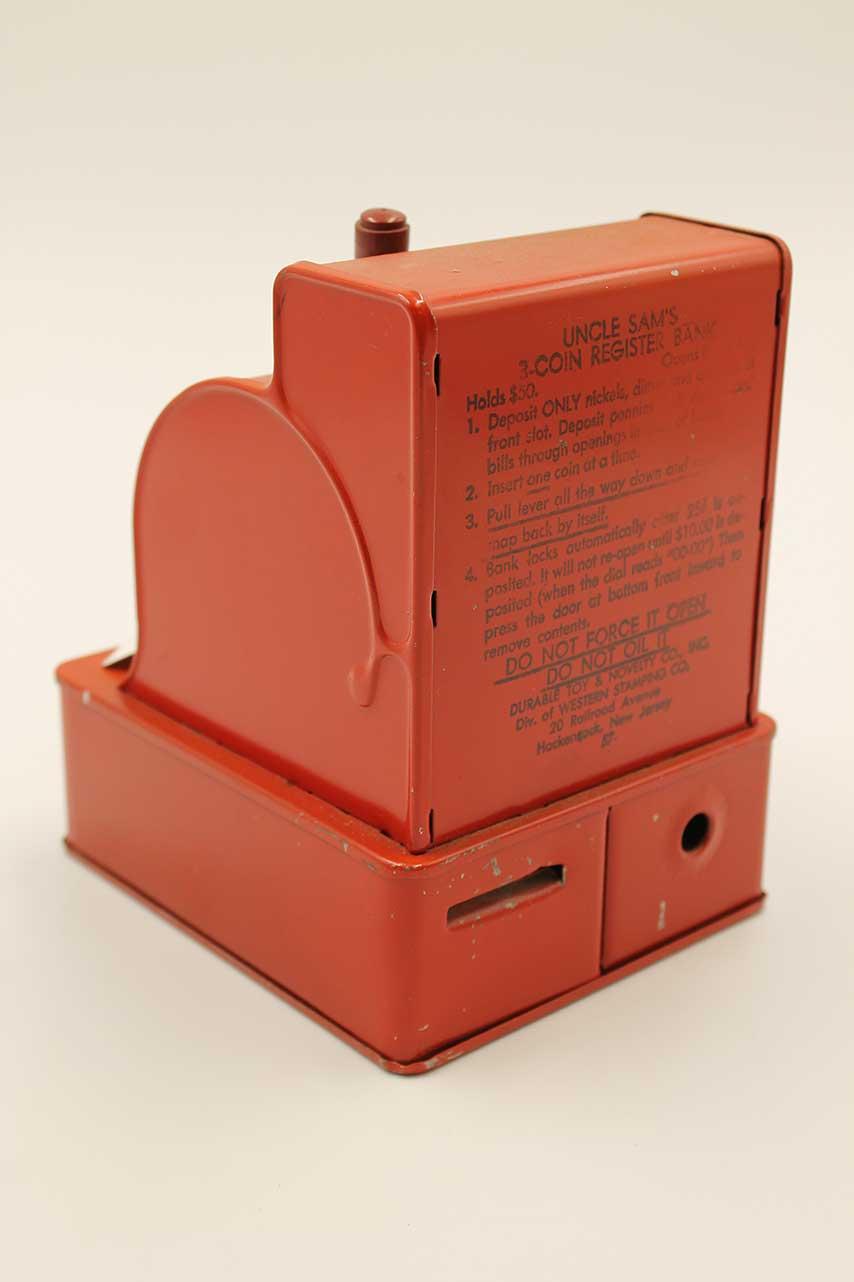 Vintage Uncle Sam 3-Coin Register Bank