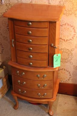 (10) Drawer Jewelry Cabinet