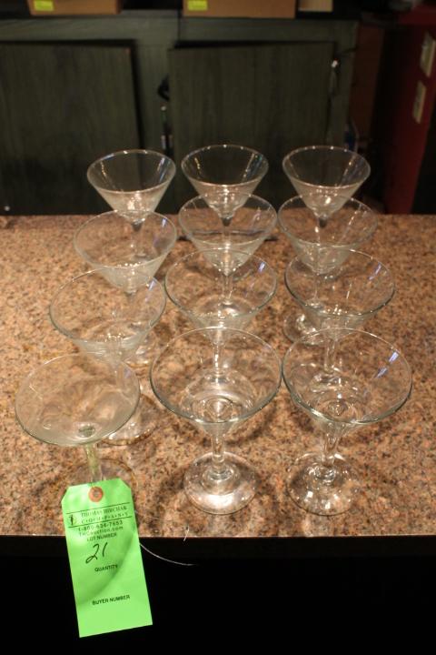 (12) Martini Glasses