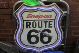 Neon Snap-On Route 66 Sign