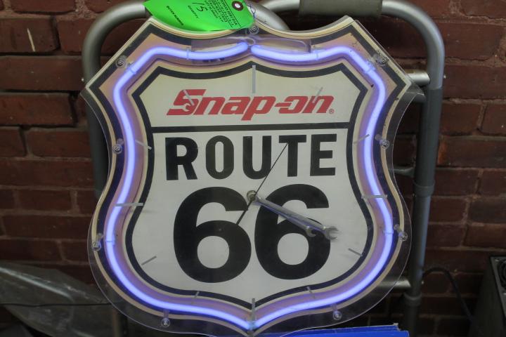 Neon Snap-On Route 66 Sign