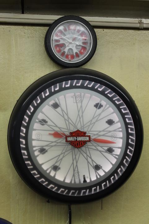 Harley Davidson Revolving Advertising Clock