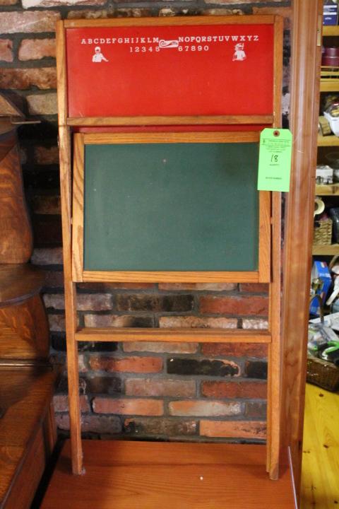 Vintage Children's Folding Chalk Board