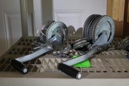 (2) Manual Boat Winches