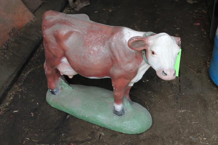 Cement Cow Statue