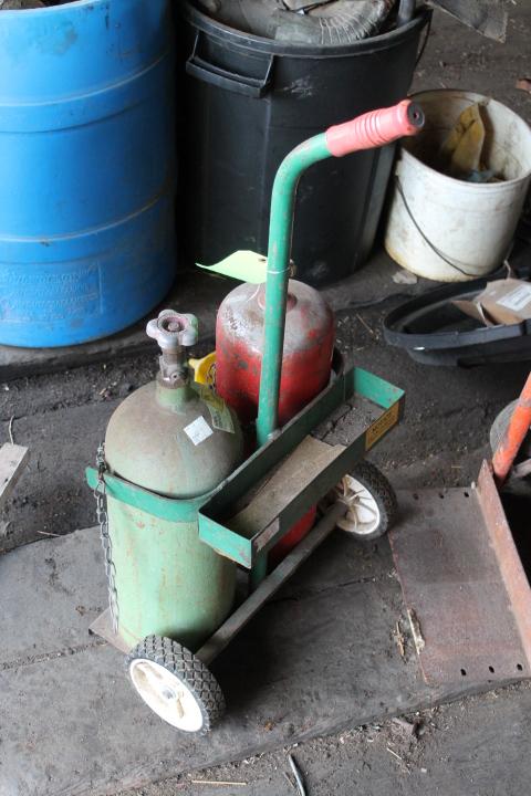 Oxy Acetylene Tanks & Cart