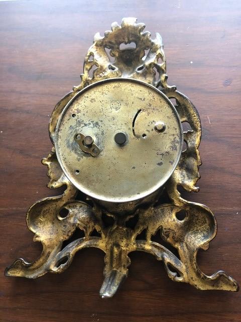 Iron Works Cast Metal Mantel Clock