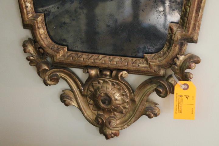 Pair of Antique Gilt Frame Continental Mirrors