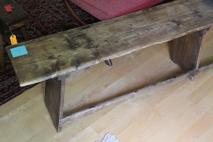 Contemporary Pine Farmhouse Bench