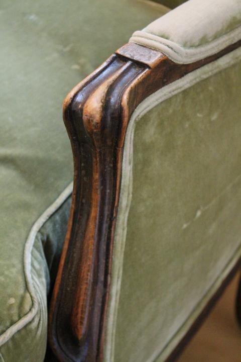 Continental Wood Framed Arm Chair