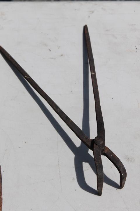 (3) Wrought Iron Tools