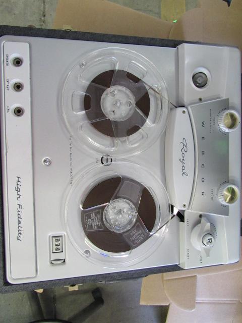 Webcor Royal High Fidelity Reel to Reel Tape Player