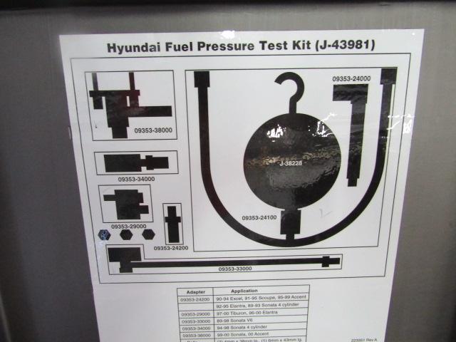 Hyundai Fuel Pressure Test Kit