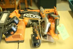 (4) Pc. Ridgid 18V Cordless Tool Set