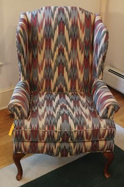 (2) Upholstered Wingback Chairs