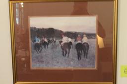 Framed Equestrian Print