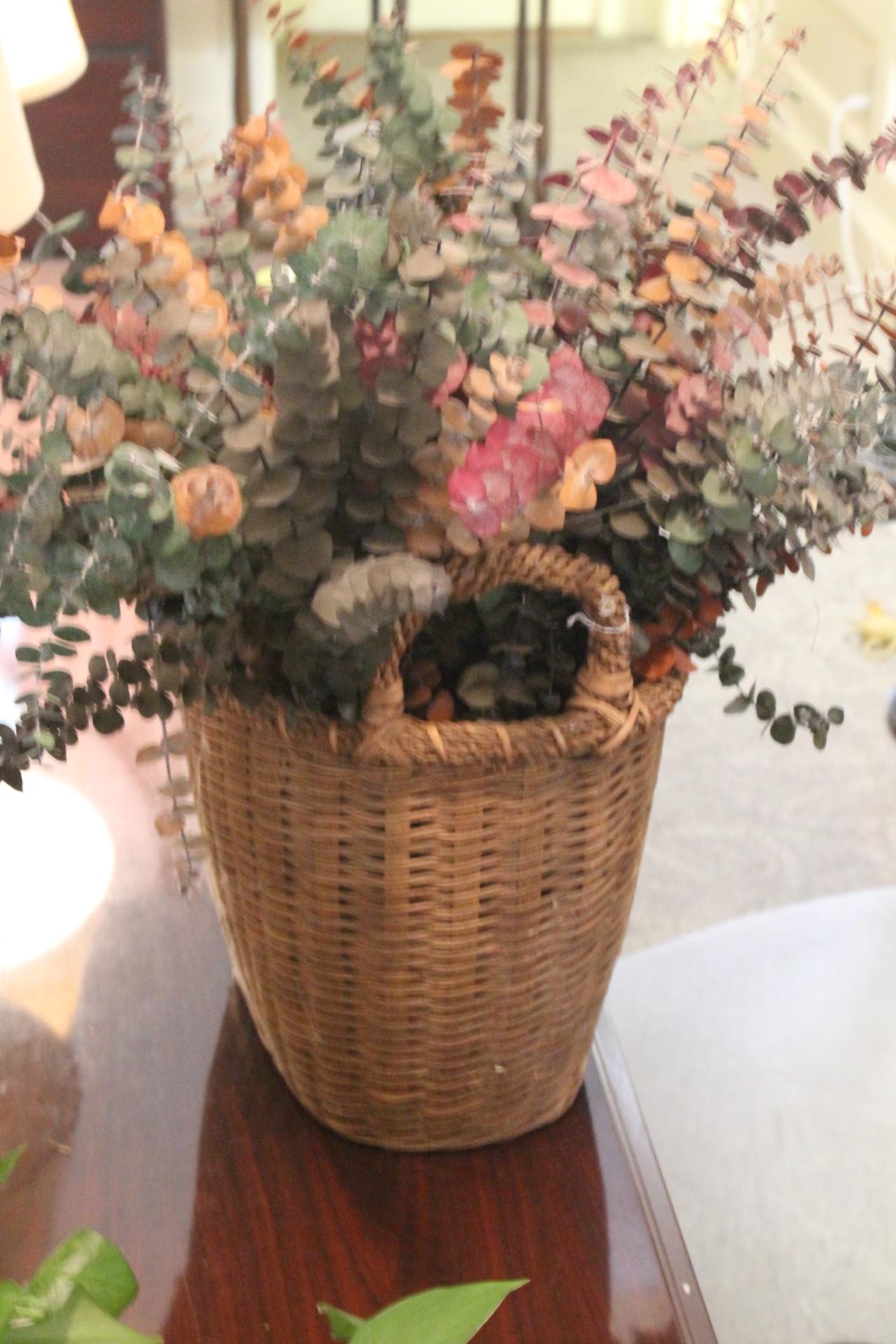 Decorative Woven Wicker Basket