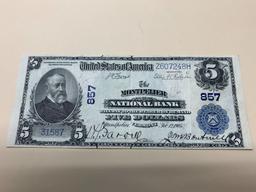 1902 U.S. $5.00 National Currency Note