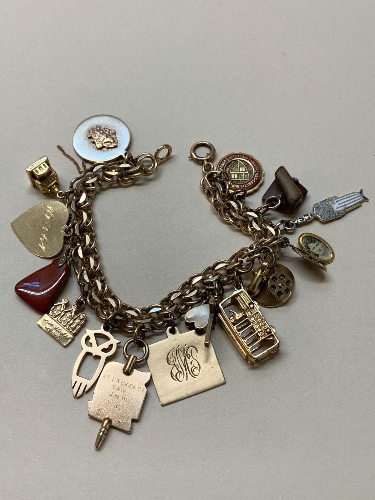 Gold Fill Charm Bracelet