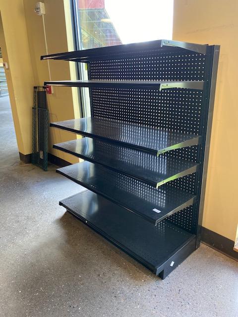 Lozier 4' Single Side Gondola Shelf Unit